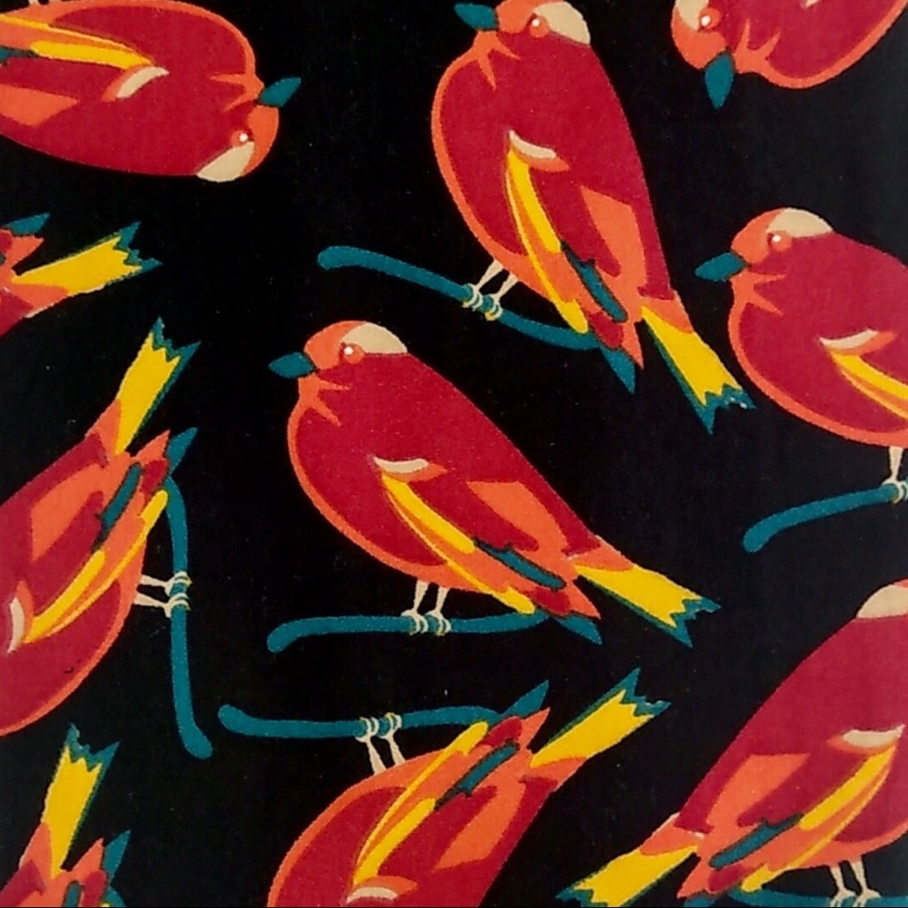 Birds LuLaRoe Leggings One Size Leggings 2-10 - Picture 2 of 3